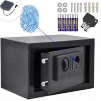 БИОМЕТРИЧЕСКИЙ СЕЙФ ДЛЯ ОТПЕЧАТКОВ ПАЛЬЦЕВ БРОНИРОВАННЫЙ СЕЙФ КОД АВАРИЙНЫЙ КЛЮЧ