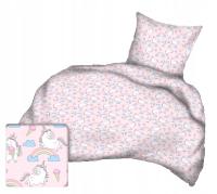Хлопковое постельное белье 160x120 50x70 детские единороги 103порожник