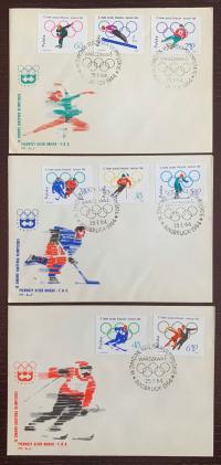 1964 Olimpiada w Insbrucku FDC Fi 1309-16