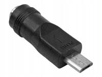 Adapter zasilania DC USB-mikroB/wt-2.1/5.5mm/gn