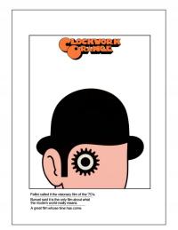A4 Plakat Mechaniczna Pomarańcza Stanley Kubrick
