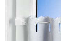 ZAZDROSTKA MINI KARNISZ LINKOWY regulowany bez wiercenia 0-150 CM BIAŁY