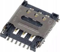UCHWYT GNIAZDO CZYTNIK KARTY SIM SZUFLADA NANO SIM 1.5H 6P 6pin