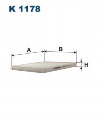 Filtron K 1178 Filtr, wentylacja przestrzeni pasażerskiej