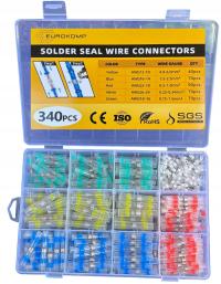 Koszulki Z Lutem Termokurczliwe Cyną Szybkozłączka Z Klejem Zestaw 340 SZT