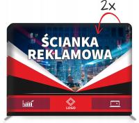 Reklamowa Ścianka Tekstylna 300x225 Nadruk Projekt