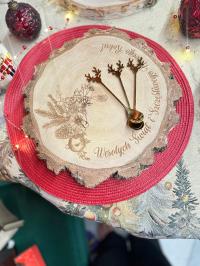 Plaster drewna świąteczny