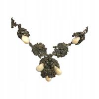 СЕРЕБРЯНОЕ ОХОТНИЧЬЕ ОЖЕРЕЛЬЕ С ГРАНДЛАМИ