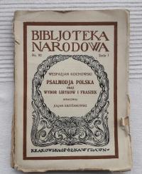 Psalmodja Polska Wespazjan Kochowski 1926 BN
