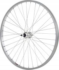 ВЕЛОСИПЕДНОЕ КОЛЕСО 26 ДЮЙМОВ ЗАДНИЙ ЗАДНИЙ ОБОД СВОБОДНОГО ХОДА АЛЮМИНИЕВЫЙ V-BRAKE SILVER