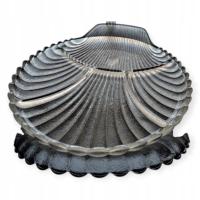 SKANDYNAWSKA MODERNISTYCZNA PATERA Na przekąski MUSZLA Szklana Kabaret