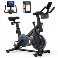 Rower treningowy stacjonarny z monitorem LED do 136 kg