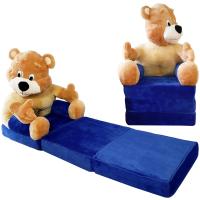 Krzesełko dla dziecka rozkładany pluszowy miś XXL