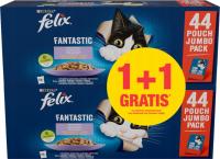 Felix Fantastic MIX Smaków Karma w galaretce dla kota 44x85g +44x85g GRATIS