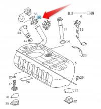 USZCZELKA WLEWU PALIWA MERCEDES W129 124 210 220