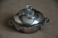 Cukiernica ze zdobieniami platerowana srebrem - Resovia Silver lata 1980-te