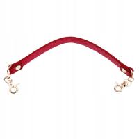 Torebka na ramię z paskiem do samodzielnego montażu, czerwona