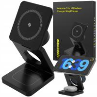 Ładowarka bezprzewodowa Spacecase 3w1 do iPhone, AirPods, Apple Watch