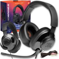 SŁUCHAWKI GAMINGOWE JBL QUANTUM 200 NAUSZNE Z MIKROFONEM DLA GRACZY CZARNE