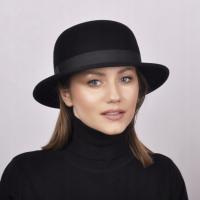Женская шляпа классический черный Лидия размер 54