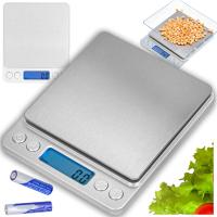 Сталь точности 2кг 0.1 г серебра цифров кухни электронные весы