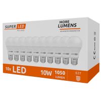 Żarówka LED E27 10W = 100W kulka CCD PREMIUM MOCNA 1050lm biała ciepła