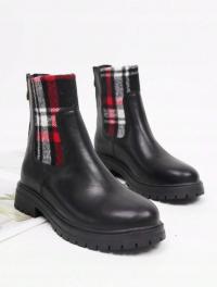 BOTKI DZIEWCZĘCE CZARNE NA ZAMEK CASUAL 36 ŁOA