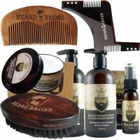 Набор By My Beard Щетка Гребень бороды трафарет