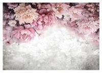 FOTOTAPETA KWIATY WISZĄCE PIWONIE MUR TAPETA DO PRZEDPOKOJU BIURA 312x219