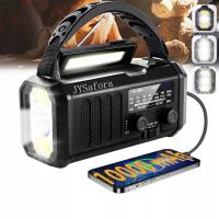 Radio baterie AM, FM JYSafora Ręczne radio na baterie słoneczne