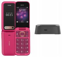 Nokia 2660 4G (та-1469) Dual Sim розовый док-станция