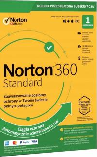Антивирус NORTON 360 Standard VPN 10GB 1PC 1 год ESD ключ электронный