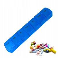 PILL BOX DOZOWNIK POJEMNIK PUDEŁKO LEKI KASETKA ORGANIZER 7dni TYGODNIOWE