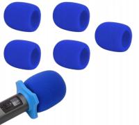 ГУБКА ДЛЯ МИКРОФОНА ЗАЩИТНАЯ КРЫШКА ДЛЯ МИКРОФОНА 70X60 ММ ТЕМНО-СИНИЙ 5 ШТ
