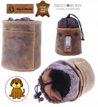SASZETKA DO PASKA WORECZEK DLA PSA SKÓRA VINTAGE GREENBURRY 1601-25