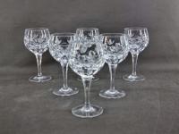 589. Kieliszki kryształowe - 6 sztuk