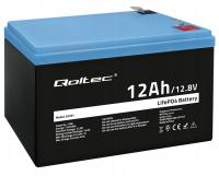 Литий-железо-фосфатный аккумулятор Qoltec LiFePO4 12.8 V 12ah 153.6 Wh