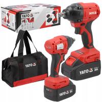 Klucz udarowy YATO akumulatorowy bezszczotkowy 18V 350 Nm 2x baterie 4 Ah