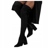 Casu kozaki damskie za kolano klocek