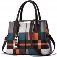 ЖЕНСКАЯ КЛЕТЧАТАЯ СУМКА ГОРОДСКАЯ СУМКА СТИЛЬНАЯ ЭЛЕГАНТНАЯ