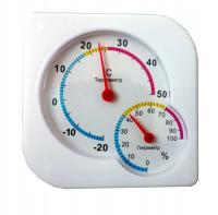 Pirometr Hadex Analogový Teploměr a vlhkoměr bílý