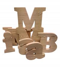 litery drewniane Inicjały ślubne wesele ślub napisy literki wysokość 20 cm