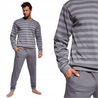 CORNETTE мужская пижама хлопок свободные 9 117/160 полосатый графит 2XL