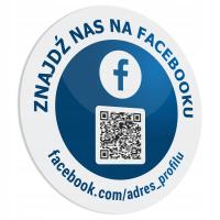 Naklejka Facebook QR 10x10 cm #F006FQRS