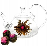 Herbata Kwitnąca Kwiat Lichi Black Ball czarna liściasta rozkwitająca kwiat
