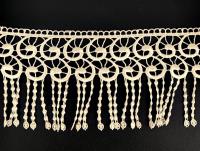 Koronka gipiurowa 12cm kawałek 1,4m KREM wyprzedaż
