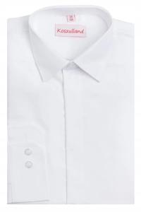 Koszula długi rękaw chłopięca bawełna 80% plisa slim OXFORD KSZ10-134-32