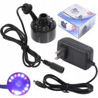 Nawilżacz Powietrza I Generator Mgły 12 Kolorów LED Do Oczka Wodnego Czarny