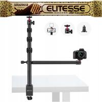 Uchwyt do aparatu telefonu 37-105cm statyw do DSLR Canon głowicą kulową1/4 + SKAWA WAFLE ELITESSE DE LUX 20G