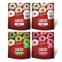 Lukier dekoracyjny mix Delecta 4x80g do ciast pierniczki święta dekoracje